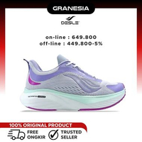 Sepatu Olahraga Lari Cewek Velocity By DESLE SHOES| Sepatu Olahraga Lari Wanita 37 Ungu / Tosca