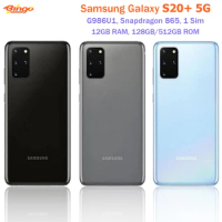 Samsung Galaxy S20+ 5G G986U1 128GB/512GB Unlocked Original Mobile Phone Snapdragon865 Octa Core 6.7" 64MP&amp;Dual 12MP 12GB RAM