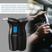 Portable Alcohol Tester Blue Screen Alcohol Tester Breath Breath Alcohol Tester Blue Screen Detector Charging Drunk Driving