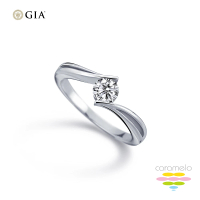 【彩糖鑽工坊】GIA 鑽石 30分 D成色 EX完美車工 鑽石戒指(斜夾鑲 鑽戒)