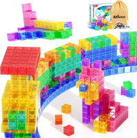45  Magnetic Building Blocks  -  Transparent Magnetic Cube  Toys for Toddler Boys  Magnetic Building
