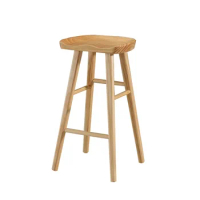 VIP Custom Solid Wood Home Chair High Stool Modern Minimalist Chair Bar Stool Nordic Bar Stool Bar Chair