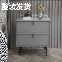 免運費 床頭柜桌雙抽屜簡約收納床頭櫃 邊櫃收納櫃抽屜櫃小櫃子 簡約現代輕奢臥室灰色網紅小型床邊小柜子儲物柜北歐風ns