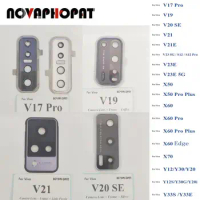 Novaphopat Back Camera Glass Lens + Camera Lens Frame Cover Holder For Vivo V17 Pro V19 V20 SE V21 V21E V23 5G S12 Pro V23E