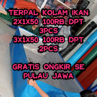 TERPAL KOLAM IKAN A3 2x1x50 DAN 3x1x50 CM