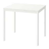 VANGSTA 延伸桌, 白色, 80/120x70 公分