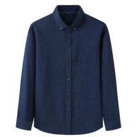 Autumn and winter cotton corduroy shirt for men Men's solid color corduroy long-sleeved shirt Oversize 6XL 7XL 8XL