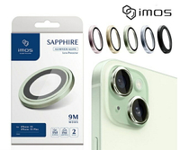 【iMos】IMOS 藍寶石鏡頭保護鏡 iPhone 15 系列 ❮ iPhone 15 Pro / 15 Pro Max ❯ 原色鈦 (鈦合金)