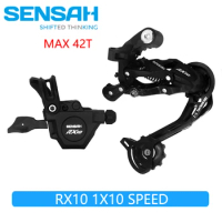 SENSAH RX10 1x10 Speed Trigger Shifter Lever + Rear Derailleur For Mountain MTB Bike Cassette Sprockets 36T 40T 42T 46T Groupset