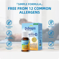 Ddrops Organic Vitamin D3 400 IU 15 Drops Daily Vitamin D Liquid For baby 15 days to 1 year old Supp