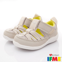 IFME健康機能鞋款 護趾水涼鞋款331313灰米(寶寶段)櫻桃家