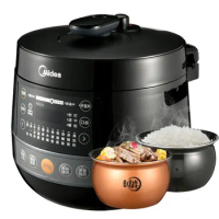 Midea Electric Pressure Cooker Double Bladder 4.8L Pressure Rice Cooker 3 4 People Kitchen Appliances Electric Cooking