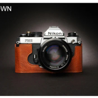 Handmade Genuine Leather Camera Case Half Body Cover Bag For Nikon FM2 FM FM2N FE FE2 camera Half case