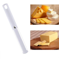 Cheese Butter Slicer Pissza Knife Sharp Cutter Soft Handle Cutter White Useful Kitchen Cheese Tools