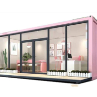 Hot Selling Refitted Portable Mobile Living Container House, Luxury Restaurant Shop Container House, Apple Cabin