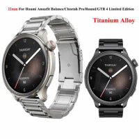 22mm Titanium Alloy Watchband For Amazfit Amazfit Balance Bip5 Bracelet Strap For Amazfit Cheetah Pro GTR 4 3Pro Limited Edition