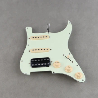 Mint Green Single SSH Loaded Prewired Guitar Strat Pickguard Humbucker Pickups Set for Fender Stratocaster Electric Guitar