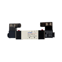5/3 Way วาล์วควบคุมนิวเมติก Solenoid วาล์ว Double Coil Port 1/8 1/4 24VDC 4V230C/4V230E/4V230P-08
