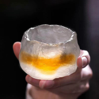 {gzyh} แก้ว Liuli แฮนด์เมดคุณภาพสูงแก้วคริสตัลถ้วยชากังฟูทนความร้อนแบบแก้วไวน์ขนาดเล็กญี่ปุ่น