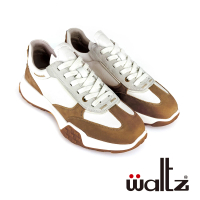 【Waltz】舒適百搭 牛皮休閒鞋(522041-06 華爾滋皮鞋)