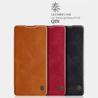 For Samsung Galaxy A71 5G Nillkin Qin Leather Flip Case Ultra Slim Protective Hard Cover