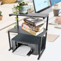 3-Tier Tabletop Printer Stand Rack Shelf Shelving Table Storage for Office Home