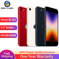 Original Apple iPhone SE 2022 5G Mobile Phone NFC 4GB RAM 64GB/128GB/256GB ROM Fingerprint 4.7 IPS Screen 12MP+7MP SmartPhone
