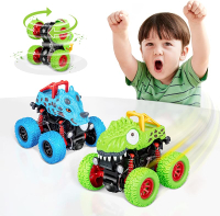 LODBY Dinosaur Toys for 2 3 4 5 Year Old Boys - Monster Truck Toys for Toddlers Boys Ages 2-4-6 - Pu