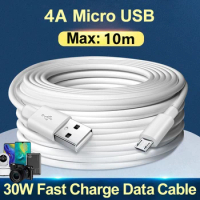 USB Micro Cable 4A Fast Charging Data Cable for VIVO Xiaomi Huawei Tablet Android Phone Camera Accessories Charger USB Cable