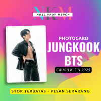 Photocard Jungkook BTS x CK 2025 | Unofficial PC Jungkook CK Ver. Premium Glossy K-pop Merch Bangtan