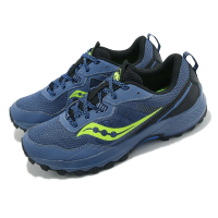 【SAUCONY 索康尼】越野跑鞋 Excursion TR16 男鞋 海軍藍 黑 緩衝 運動鞋 耐磨 戶外(S2074414)