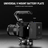 NEEWER PS013 Foldable V Mount Battery Plate with Arca Type QR Arca type base is for DJI RS2 RSC2 RS3 RS3 Pro