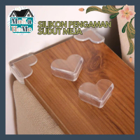 Silikon Pengaman Pelindung Sudut Meja Transparan Safety Corner Karet Ujung Meja Kayu dan Kaca / Peng