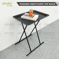 OKURA Foldable Side Table Coffee Table Decoration Furniture Bedside Table Meja Lipat Kopi Meja Kecil