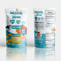 Biskuit Bayi BB Booster Ikan Salmon Lumer dimulut Yummybebi, Tanpa Pengawet Bebistick Snack Anak Mak