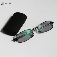 New Mini Transition Sun Photochromic Read Glasses Quality Foldable Read Glasses Folding Reading Glasses Women Men With Case