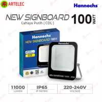 lampu tembak led sorot floodlight Hannochs New Signboard 100w Putih