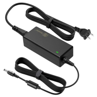 12V Power Supply Charger 100-240V AC DC 12 Volt 5A Adapter for AOC Monitor 16" 20" 22" 23" 24" 27" ; HP 2011X 2211X 2311X Replac