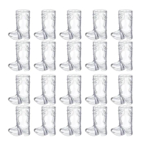 Boot Shot Glasses (Pack of 20) for Liquor Shot Brandy Vodka Fun Party Supplies