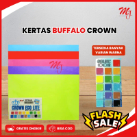 Kertas Buffalo Crown Warna Merah Kuning Orange 100 Lembar - Kertas Kantor Berkualitas - Stationery, 