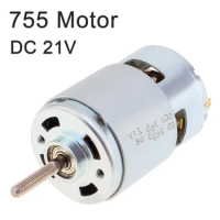 755 DC Motor 21V Universal Motor Replacement Parts for Lawn Mower, Rechargeable Lawn Mower Replaces Motors