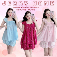 (Có Bigsize) Đồ Ngủ Nữ, Set 2 Dây Cánh Tiên Chất Liệu Mềm Mịn Thoáng Mát Jerry Home