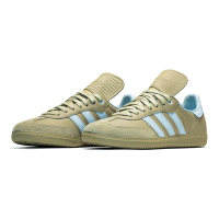 Pharrell x Adidas Samba Humanrace 卡其 聯名款 條紋 設計款 休閒鞋 男鞋 ID8712