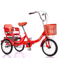 New Elderly Tricycle Elderly Scooter Self-Propelled Bicycle Human Tricycle