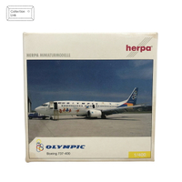 Herpa 1:400 Olympic Airlines Boeing 737-400 #561044 飛機模型【Tonbook蜻蜓書店】