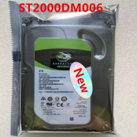 New Original HDD For Seagate BarraCuda 2TB 3.5" SATA 6 Gb/s 64MB 7200RPM For Survaillance Hard Disk For ST2000DM006