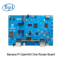 Banana Pi OpenWrt One PCBA Router Board MediaTek MT7981B Dual-band WiFI 6 1GB DDR4 256 MiB SPI NAND 