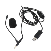 USB Lavalier Microphone USB 2.5MM Microphone Plug &amp; Use Clip-on Lapel Microphone