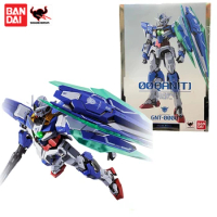 Original Bandai METAL BUILD MB Gundam 00 Theatrical Edition Quantum Type Anime Action Figures Toy Gift Model Collection Hobby