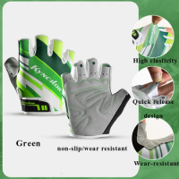 Fingerless Gloves Breathable Non-slip Wear-resistant Elastic Summer Outdoor Nature Hike Bicycle Accessories Gloves GLO10